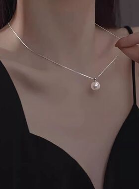 Star RayS999纯银珍珠锁骨项链女轻奢小众高级感生日礼物送友老婆