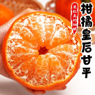 李超书记四川甘平柑橘皇后3/5斤新鲜采摘水果香甜皮薄汁个大