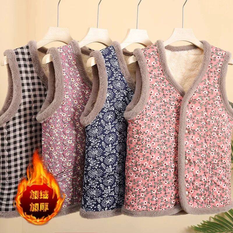 妈妈装加绒加厚马夹棉衣外套秋冬新款中老年女装内搭奶奶贴身背心,女装/女士精品,棉衣/棉服,淘宝优惠券,粉丝福利购,淘宝优惠卷