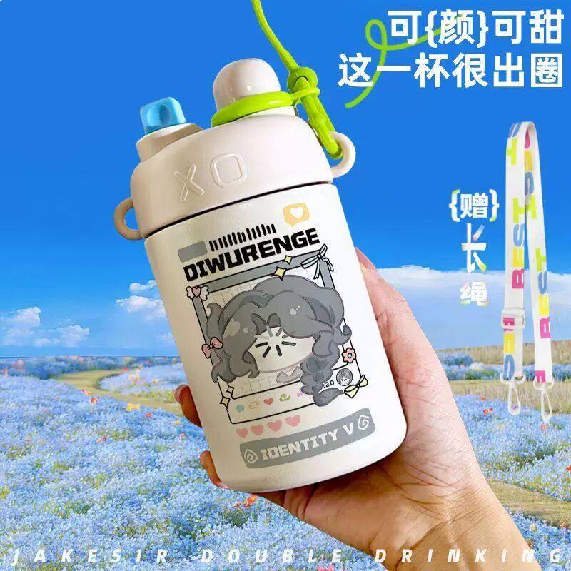 第五可爱Q版周边双饮保温杯吸管水杯大容量不锈钢学生便携,模玩/动漫/周边/娃圈三坑/桌游,动漫水杯/居家/百货,淘宝优惠券,粉丝福利购,淘宝优惠卷