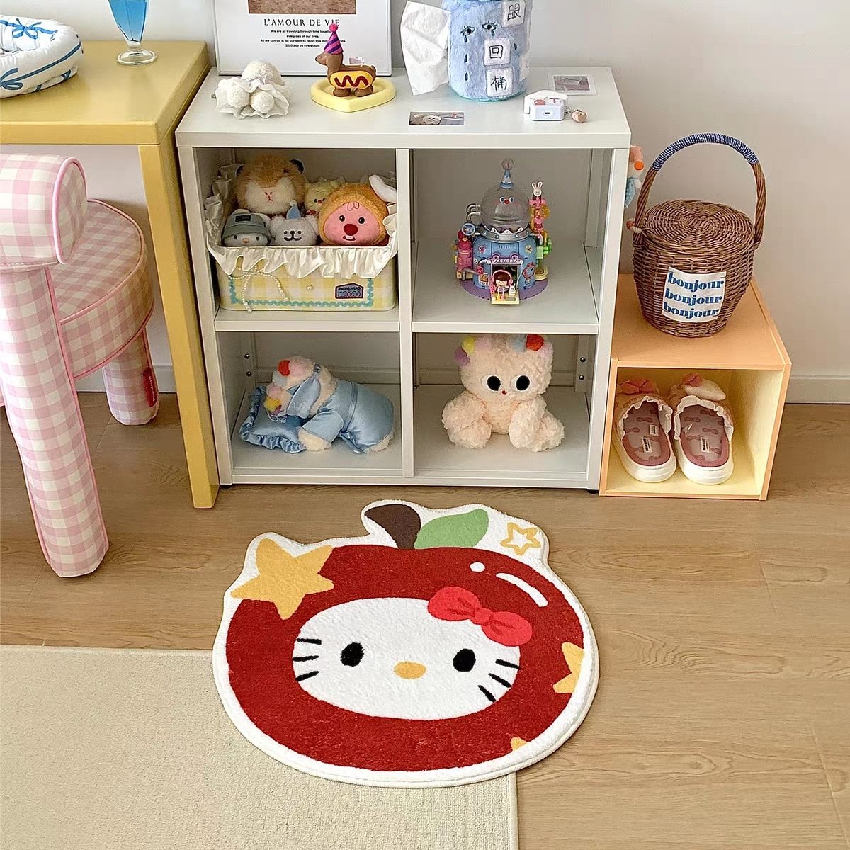 卡通卧室床边毯飘窗地毯可爱HelloKitty装饰加厚客厅地垫