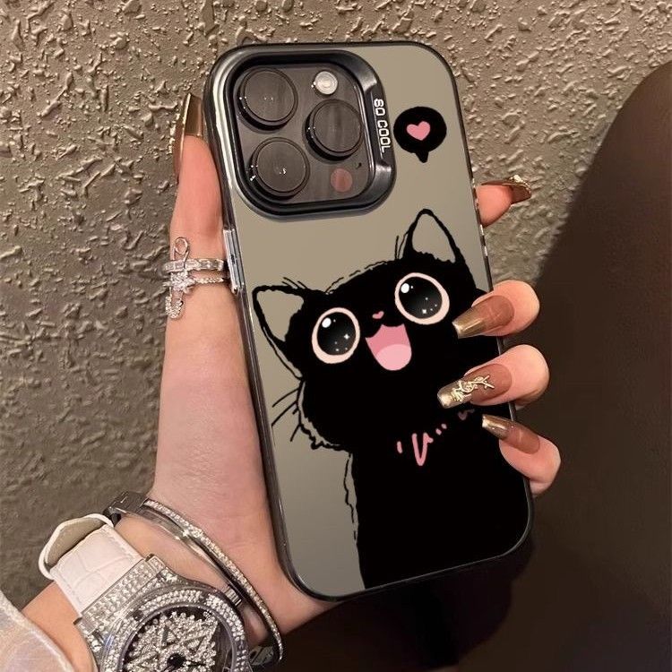 爱心猫iPhone16手机壳苹果15pro防摔14/13/12潮11新款x/xr小众7/8