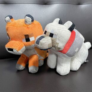 世界毛绒玩具小狼公仔狐狸玩偶娃娃高颜值超 饰我 我 世界房间装