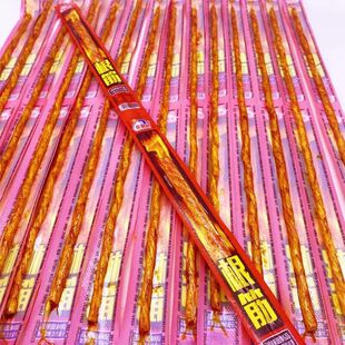 张想成一根筋辣条素牛筋约50cm长根网红麻辣调味面制品校园小吃