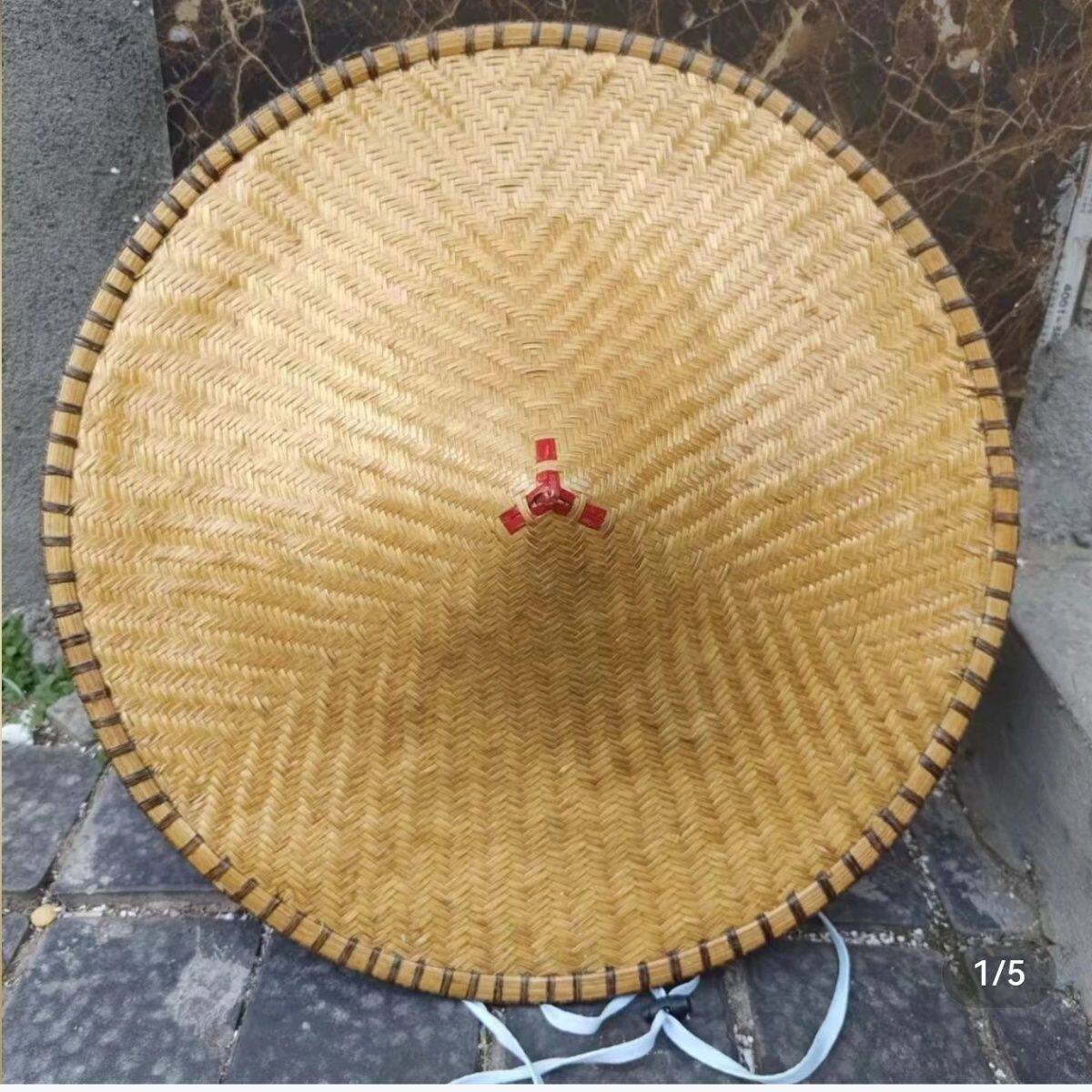 高档优质竹编刷油漆防雨斗篷遮阳防晒竹制品大沿草帽复古斗笠帽男