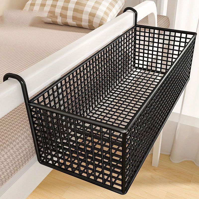 围栏收纳筐新款宿舍床边挂篮床头置物架免打孔大学生上铺零食寝室