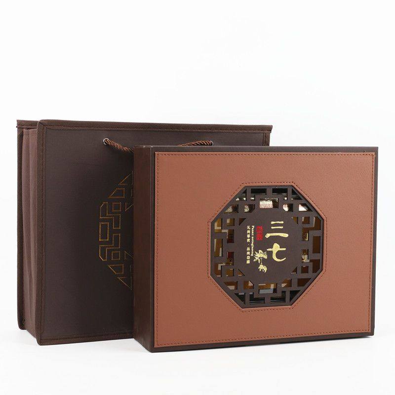 高档三七礼盒包装盒云南三七空盒子半斤一斤文山三七礼品盒配礼袋,包装,礼品盒,淘宝优惠券,粉丝福利购,淘宝优惠卷