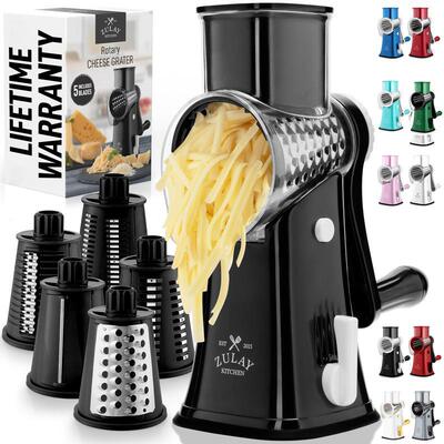Kitchen Rotary Cheese Grater with Hand Crank Durable