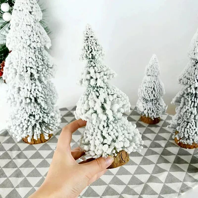 15-29cm Tower Shaped Mini Christmas Tree Model Lifelike Hand