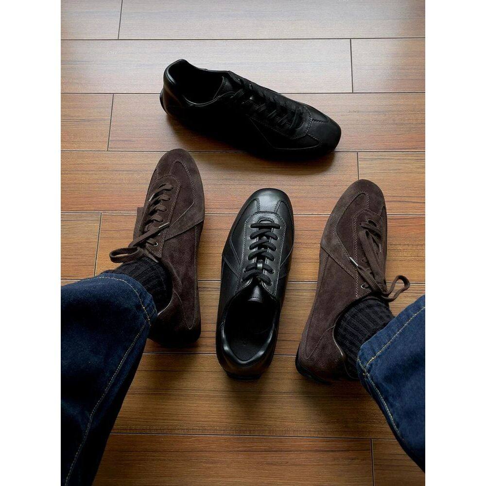 高品质平底赛车鞋休闲通勤德训鞋女2025新款复古轻便运动慢跑鞋,流行男鞋,德训鞋,淘宝优惠券,粉丝福利购,淘宝优惠卷