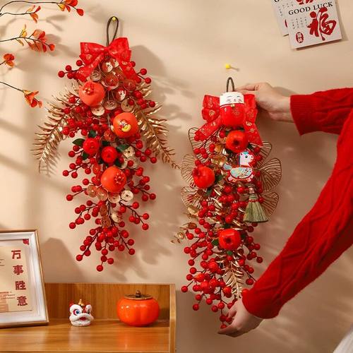 2026马年新年装饰果福字挂件门挂春节过年年货挂件挂饰招财进宝