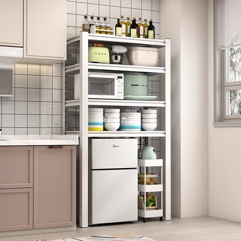 冰箱落地上方储物架货架架子置物架微波炉烤箱收纳多层家用厨房