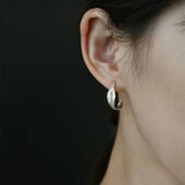 Star Ray原创复古织纹925纯银耳环女高级感气质轻奢小众耳钉耳饰