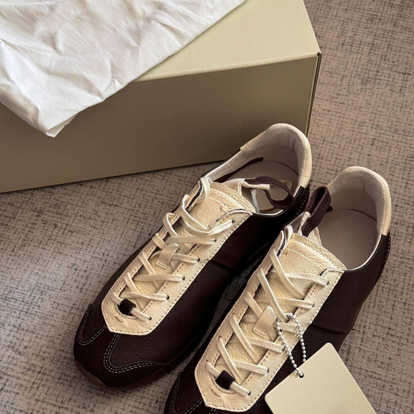 牛皮版~内增高小种子真皮美拉德德训鞋女厚底袜子配运动休闲女鞋