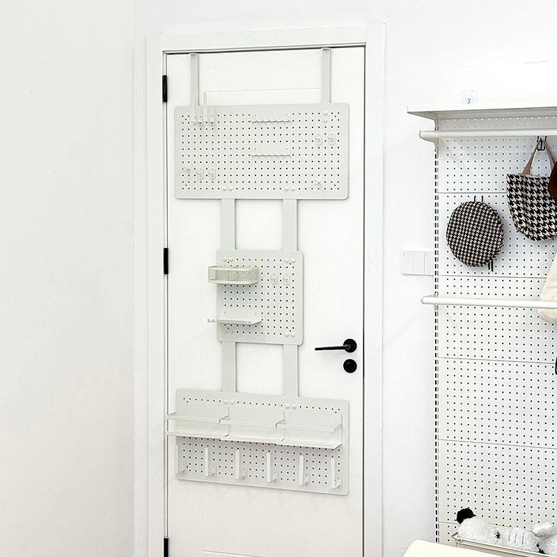门后收纳空间利用!入户门上洞洞板衣服帽子包包雨伞挂钩收纳挂架,收纳整理,收纳洞洞板,淘宝优惠券,粉丝福利购,淘宝优惠卷