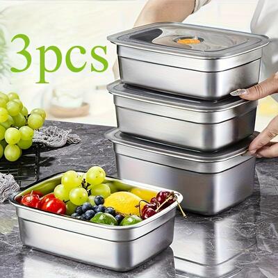 Stackable Stainless Steel Lunch Containers Leakproof