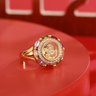 女士旺财运聚财戒指风生水起转运戒指女不掉色时来运转个性食指招