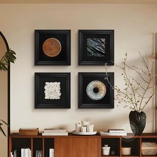 中古风玄关挂画墙画高级感客厅沙发背景墙装饰书房餐厅壁2025新款