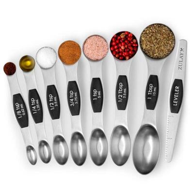 Magnetic Measuring Spoons Set of Stainless Steel for