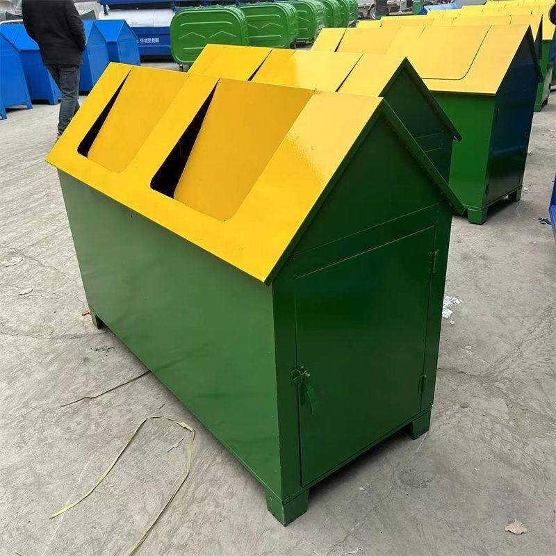 铁皮垃圾屋户外保洁箱大型加厚金属垃圾桶环卫防火工厂社区城镇市