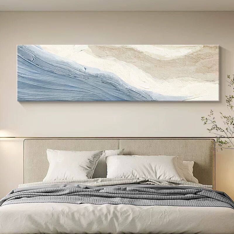 奶油风卧室床头装饰画简约肌理客厅壁画高级感抽象沙发背景墙挂画,家居饰品,现代装饰画,淘宝优惠券,粉丝福利购,淘宝优惠卷