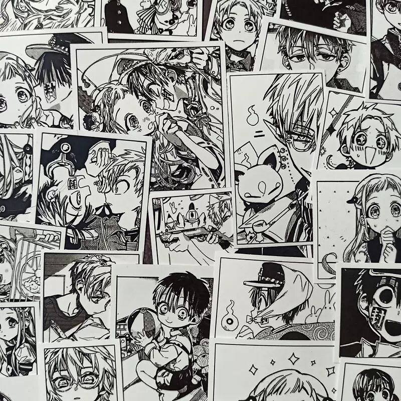 黑白漫画地缚少年花子君手账贴纸八寻宁宁行李箱笔记本手账防水贴,模玩/动漫/周边/娃圈三坑/桌游,收藏卡牌/卡片,淘宝优惠券,粉丝福利购,淘宝优惠卷