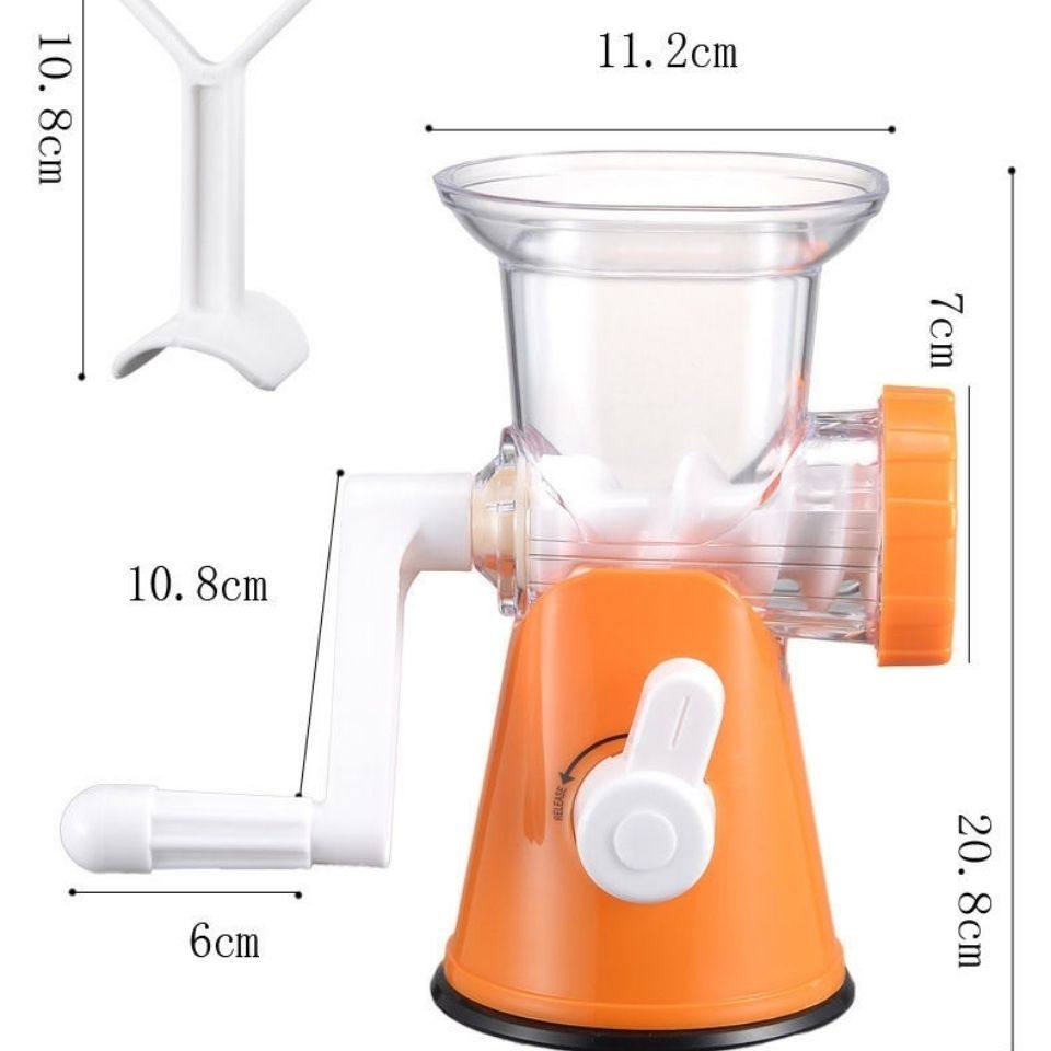 家用厨房手摇绞肉机碎肉器灌肠器水果榨汁机打蒜滚筒切菜器绞辣椒