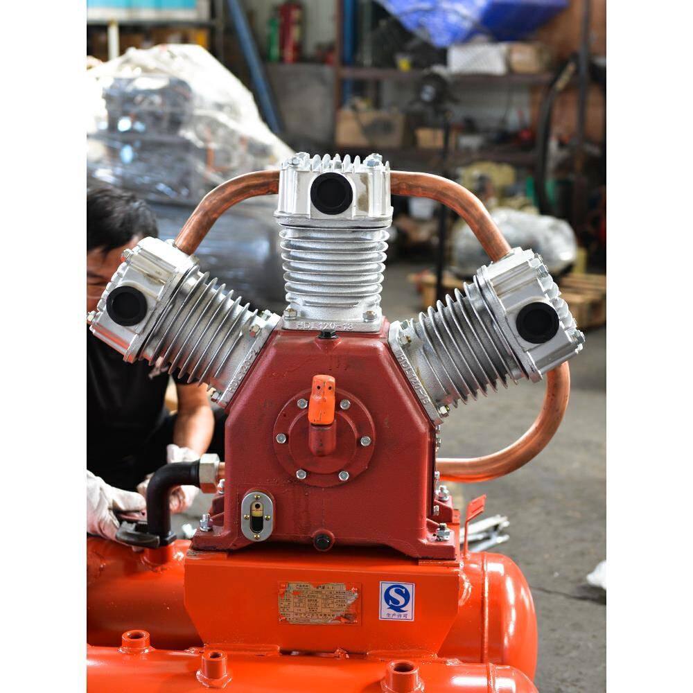 开山空压机机头银潮W1.8/2.8/3.0总成风神活塞式泵头三缸11/15/kw