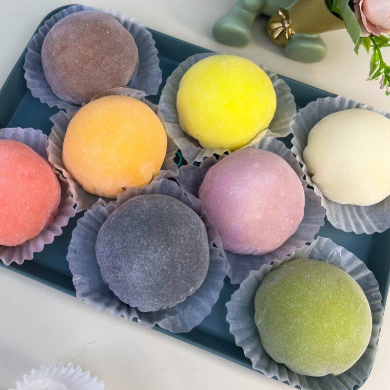 雪媚娘大福团子奶油糯米糍Q弹糯叽叽下午茶零食甜品牛奶泡芙芋泥