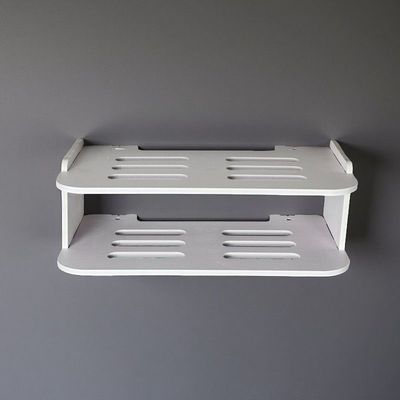 网络机顶盒路由器置物架免打孔wifi托架墙上家用客厅宽带收纳盒