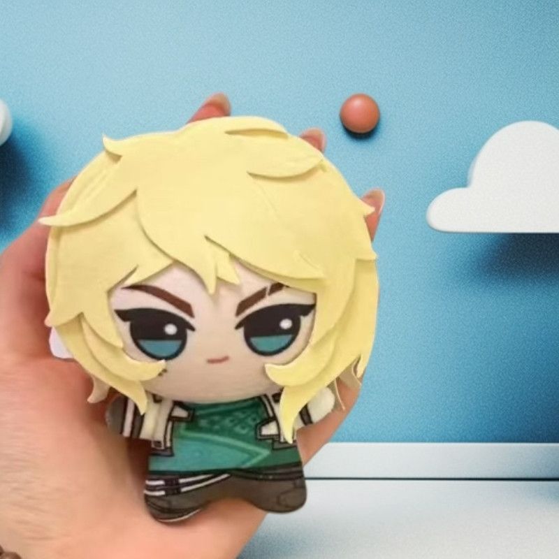 无畏契约玩偶周边钢锁霓虹捷风棉花娃娃可爱10cm印花体公仔小挂件