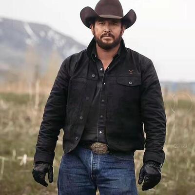 Men's Yellowstone Washed Leather Men's Casual Washed