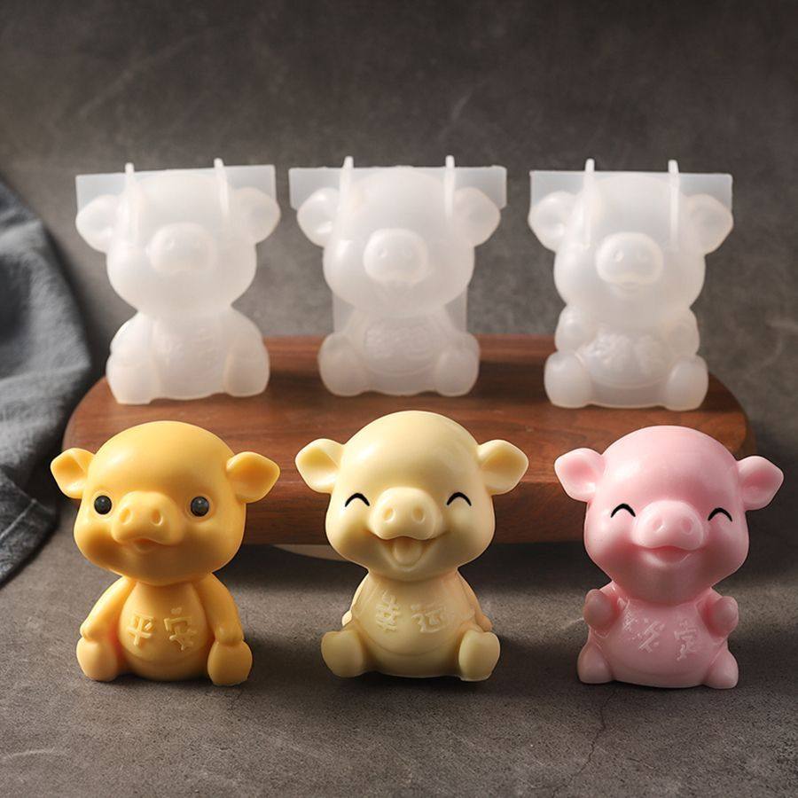 皮冻模具网红可爱卡通图案果冻白凉粉奶冻硅胶模具