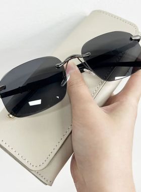 【时尚墨镜】新款无框偏光太阳镜 气质潮流 专为成熟男士设计