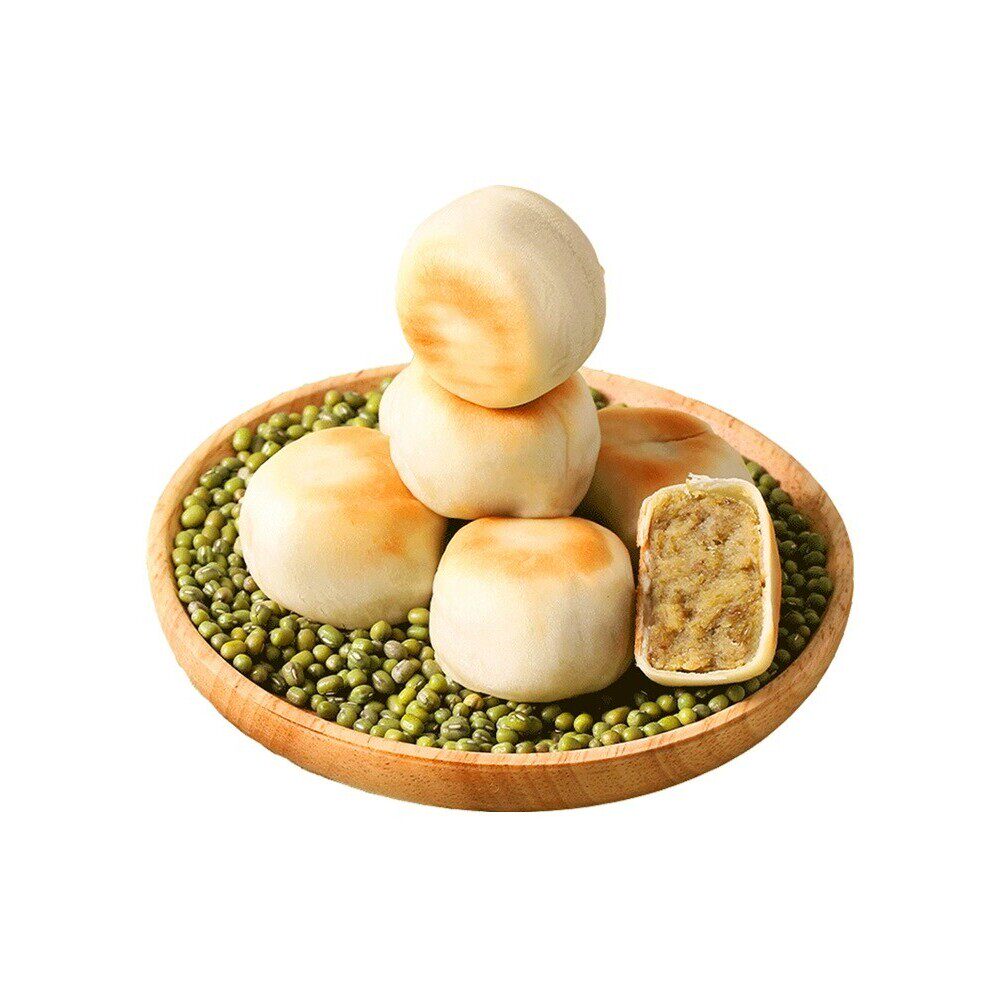 香甜软糯冰皮绿豆饼系列330克/盒【10个饼装/盒】烘烤常温食用即