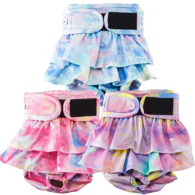 Washable Female Dog Diapers Pack of 3 Highly Absorbent for