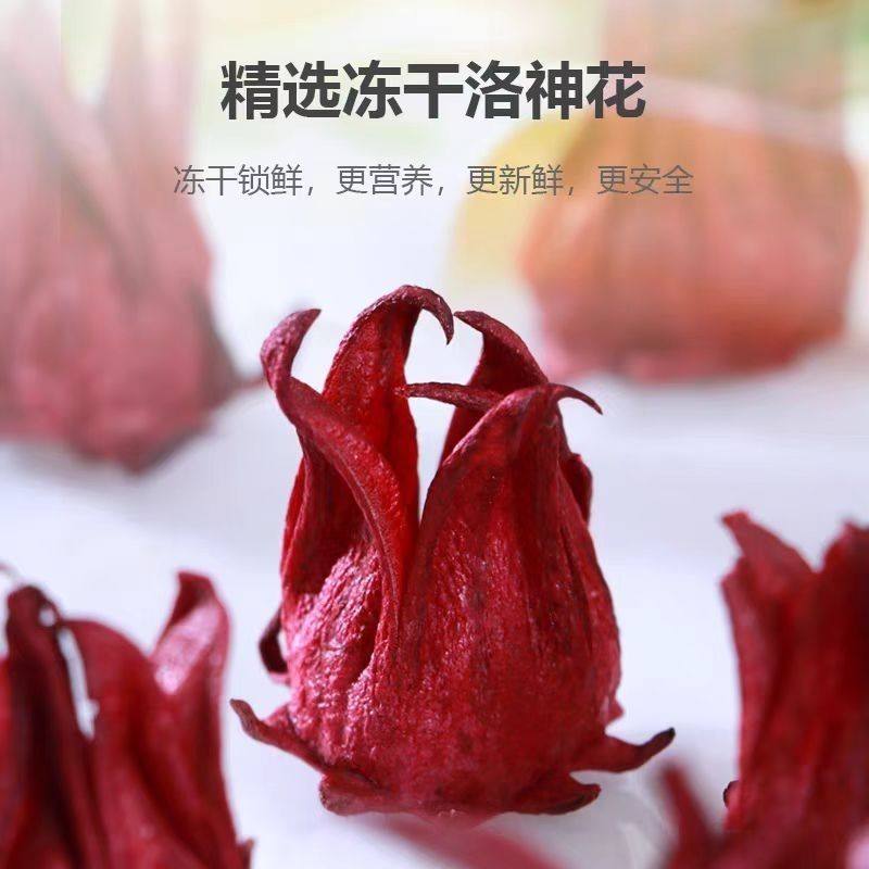 新货FD冻干新鲜洛神花茶*冲泡茶水新鲜洛神花无硫无添加洛神花干