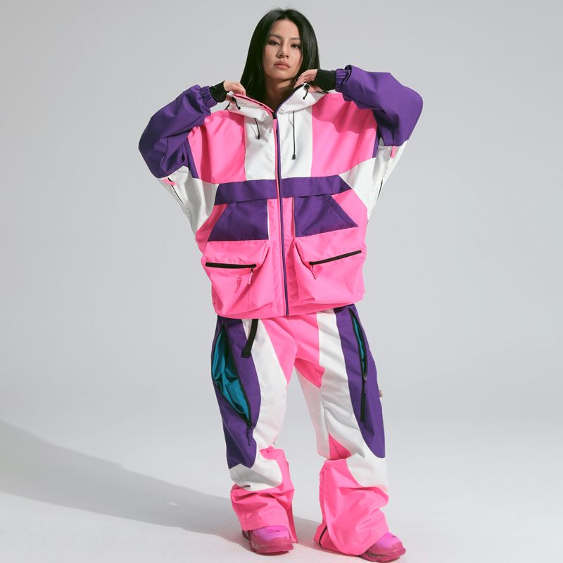 25加厚新款滑雪服女男款套装冬季户外滑雪衣裤单板双板滑雪服保暖