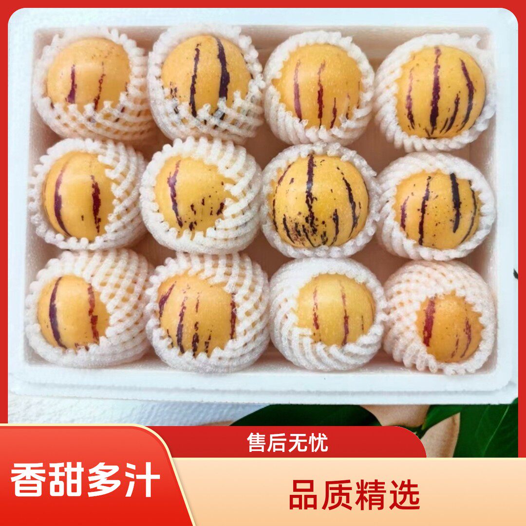 京东快递真树上熟云南石林人参果新鲜现发清甜多汁花皮圆果