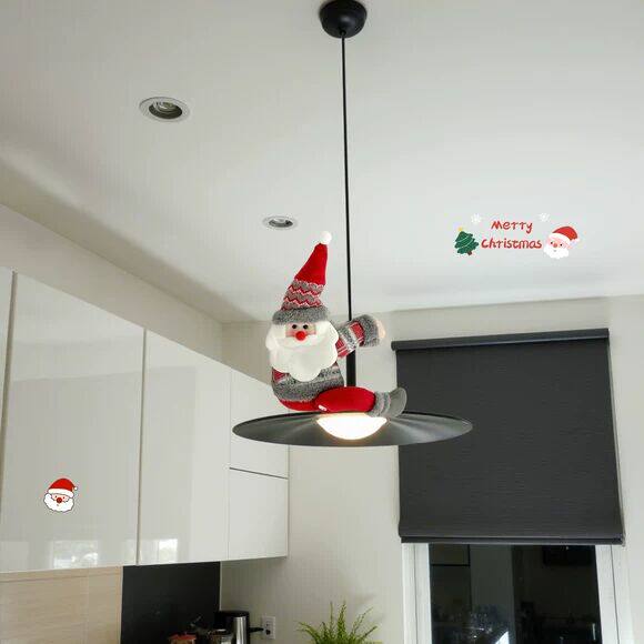 圣诞节装饰品场景布置氛围感老人吊灯装扮店铺家用耶诞树挂件礼物