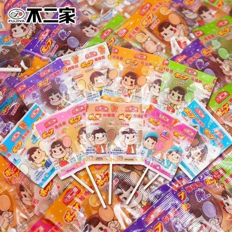 不二家棒棒糖混合水果味硬糖散装儿童礼物小零食糖果礼盒喜糖