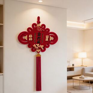 2026年新款中国结福字挂件客厅玄关双面福挂件新年中国结爆款挂件