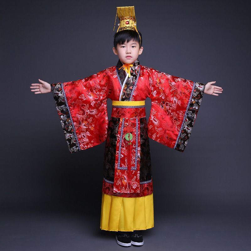 汉朝皇帝服装秦朝古装秦始皇汉武帝皇上古代龙袍太子演出服汉服