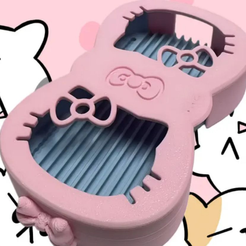 新款hellokitty拼豆铲顺畅滑豆拼豆可爱3d打印拼豆套装高颜值