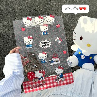 hellokitty学习用品HelloKitty文具写字夹板校园学生试卷练字男女儿童专用透明亚克力