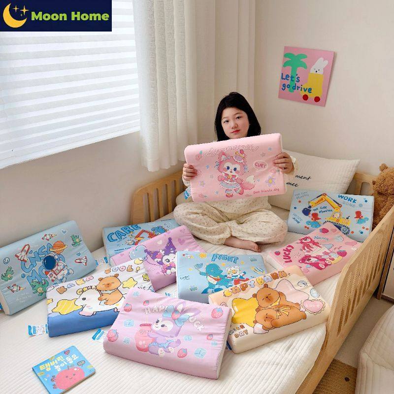 儿童乳胶枕头泰国原装进口天然橡胶护颈椎助睡眠宝宝枕头四季通用