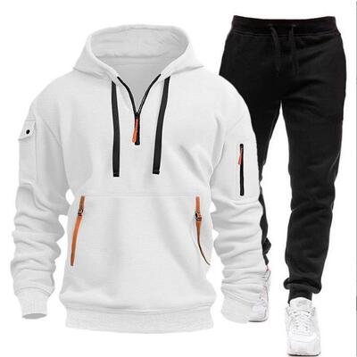 2025 Comfortable Casual Sports Hoodie Set for Men with