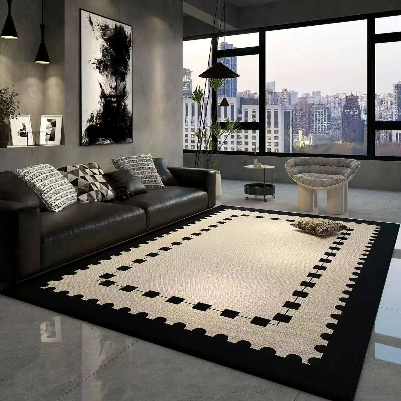 简约客厅地毯大面积沙发家用茶几轻奢满铺高级卧室床边地垫房间,居家布艺,地毯,淘宝优惠券,粉丝福利购,淘宝优惠卷