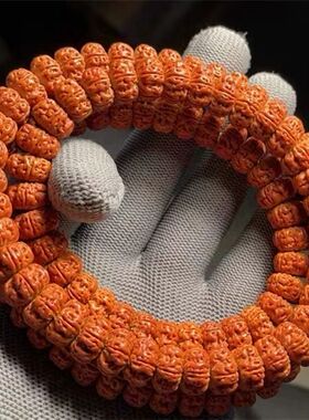 飞碟航母矮桩小金刚菩提籽手串108颗 梅花树王盘龙双龙纹佛珠念珠