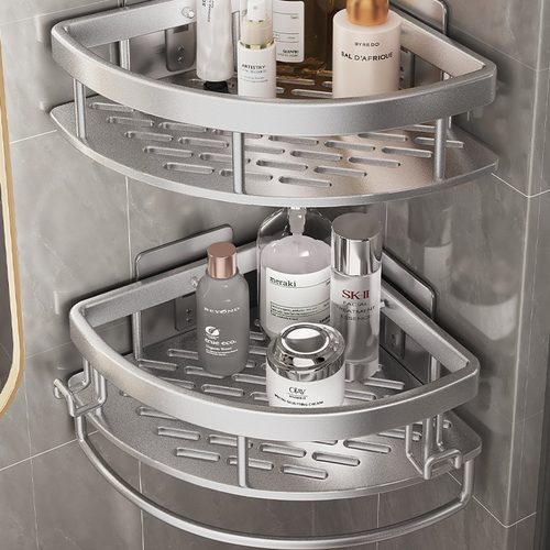 卫生间洗手台置物架高级感专用收纳三角架马桶神器壁洗手间架子单